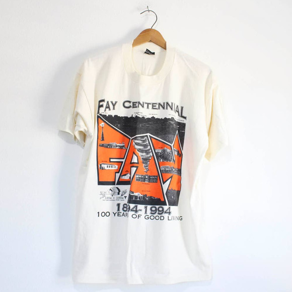Vintage Fay Oklahoma Centennial T Shirt XL - Picture 1 of 4